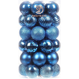 Sea Team 41-Pack Shatterproof Christmas Baubles 40mm Princess Blue