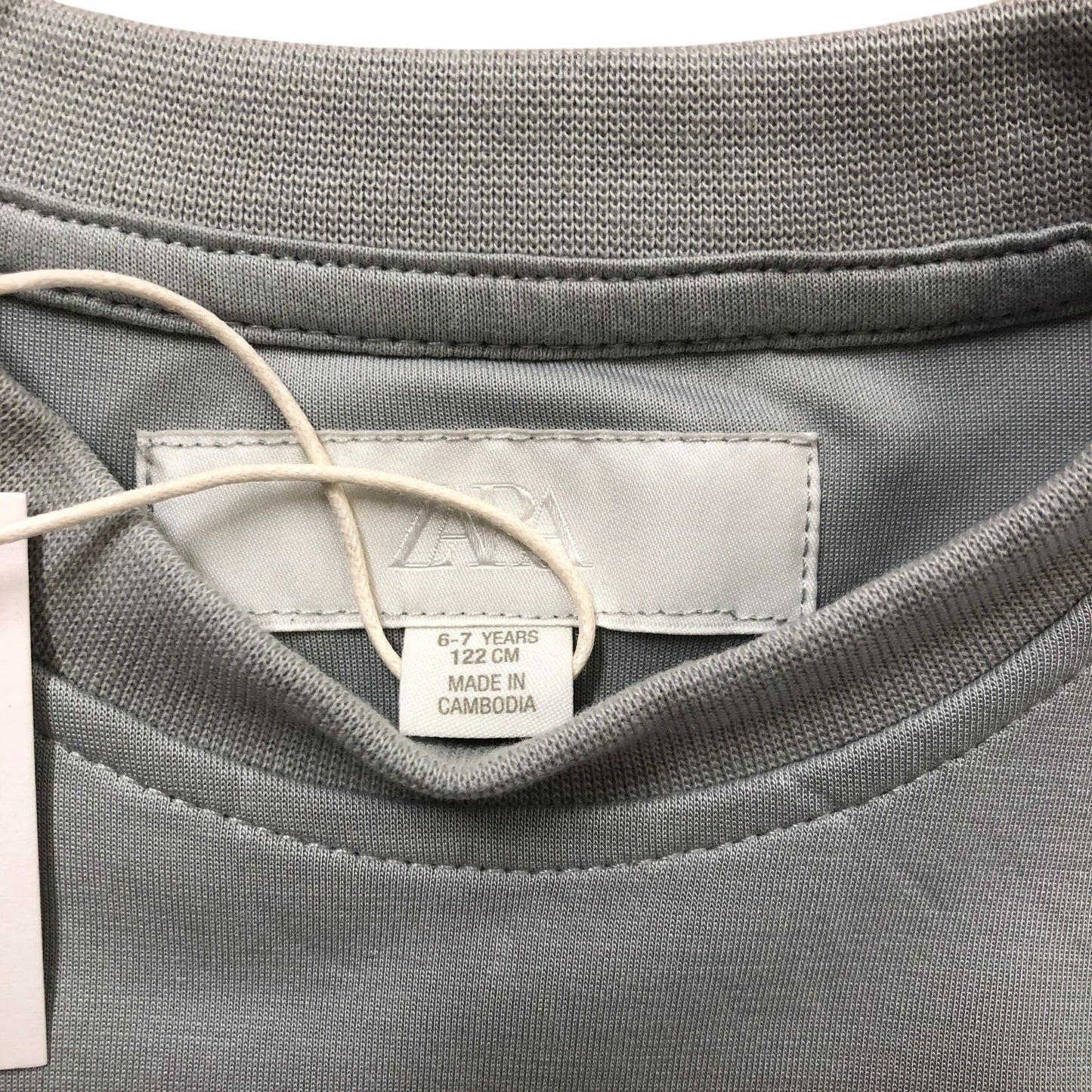Zara Active Edit Sweatshirt Size 6-7 Years Kids Grey Pullover Activewear