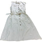 River Island Shirt Dress UK16 Women's Button Front Sleeveless White