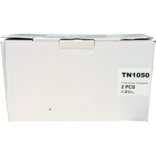 GPC IMAGE Compatible TN1050 Black Toner Cartridge Pack of 2 New Quality