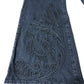 Branded Black Embroidered Wide Leg Jeans - Size 16L