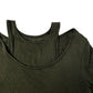 Layered Long Sleeve Top With Vest Olive Green Size 14