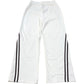 Kids Track Pants White Sports Trousers With Black Stripes