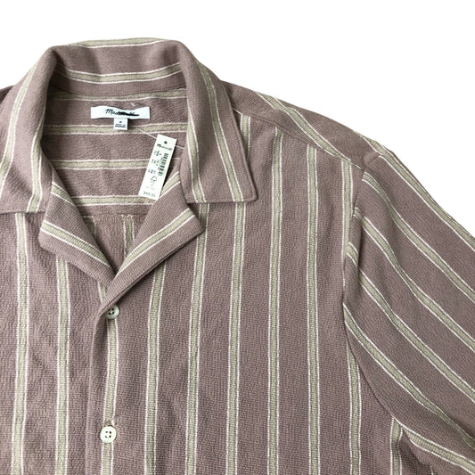 Madewell Striped Short Sleeve Shirt Size M Men's Casual Stylish Top