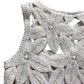 Crocheted Maxi Dress Size S Women's Cream Elegant Style