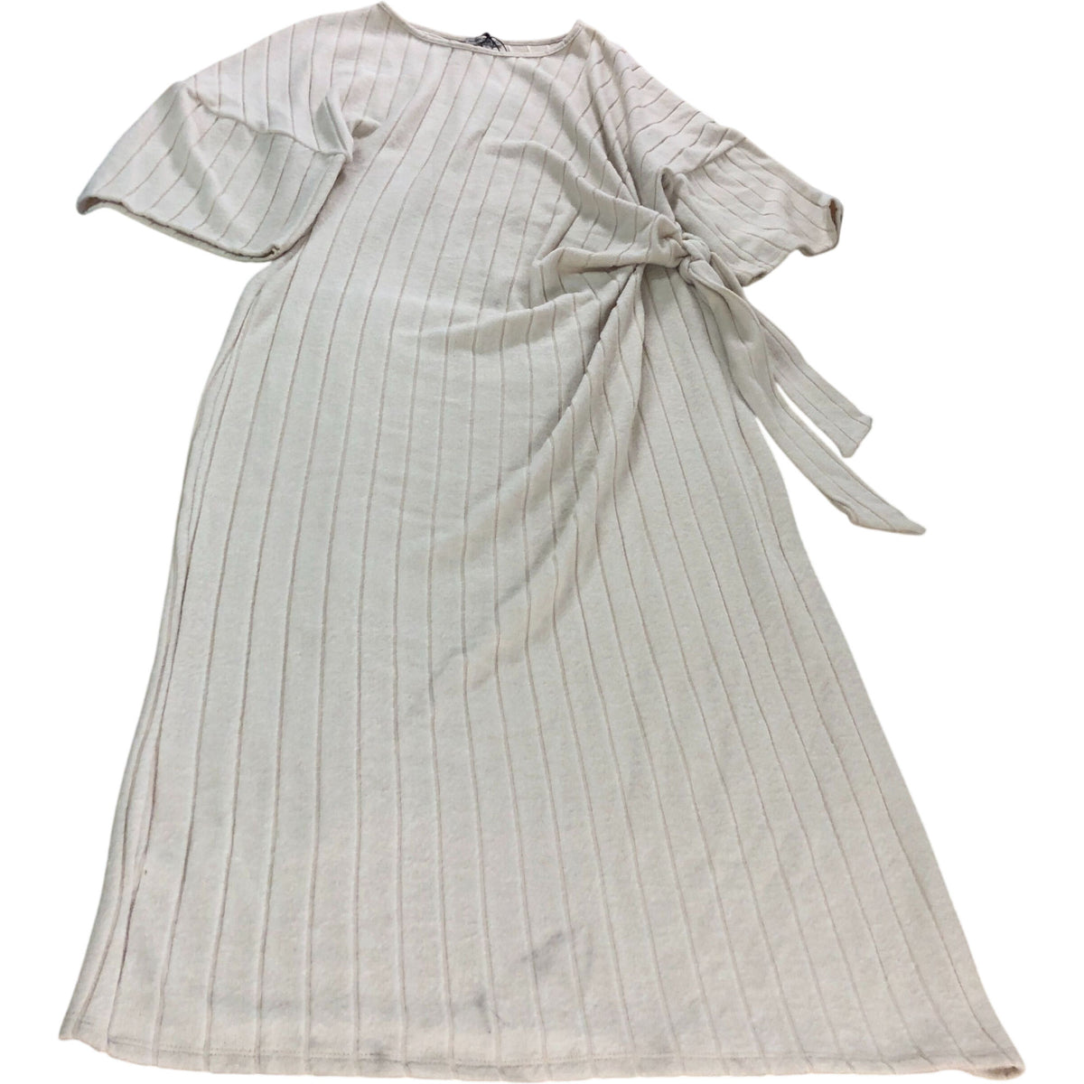 River Island Size XL Women's Beige Tie Midi Dress