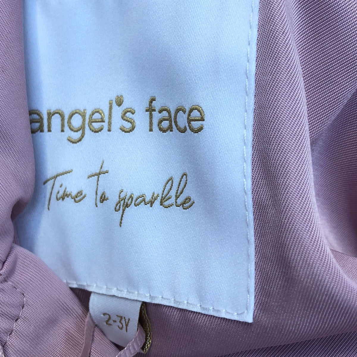 Angel's Face Perdey Trench Coat Kids Pink Ruffled 2-3 Years