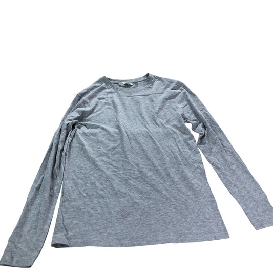 Men's Long Sleeve Casual Top Grey 90 Cotton 10 Viscose Comfortable Wear Medium