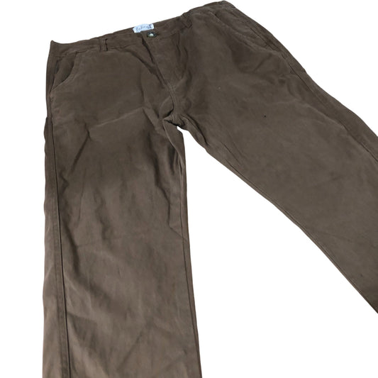 Onfire Casual Trousers W36 L30 Men's Brown Cotton Blend Stretch