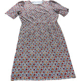 Branded Autumn Leaves Jersey Dress - Size 14L