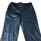 Black Faux Leather Trousers Women's Slim Fit Stylish Design UK14