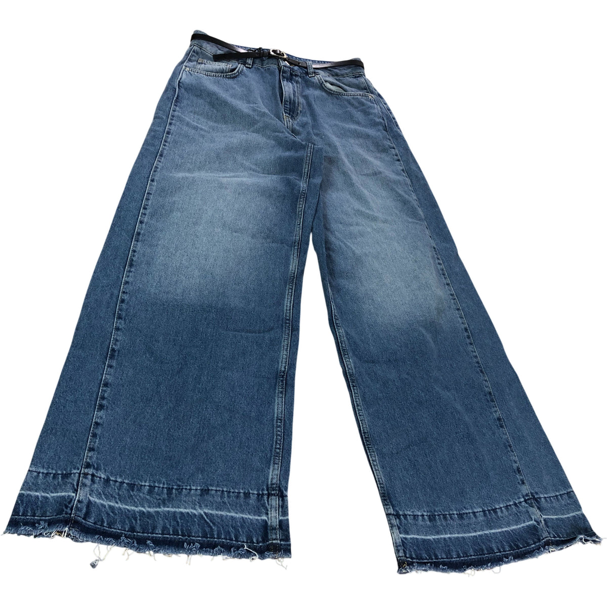 River Island Mid Rise Soft Wide Leg Jeans Women's