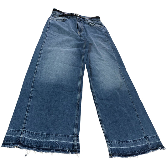 River Island Mid Rise Soft Wide Leg Jeans Women's