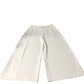 Branded Women's Culottes UK16 Pleated Wide Leg Trousers White 100% Polyester