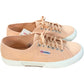 SUPERGA 2750-COTU Classic Trainers UK6.5 Women's Pink Peach Canvas Shoes