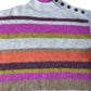 Striped Sweater Women's Colourful Knitted Long Sleeve High Neck