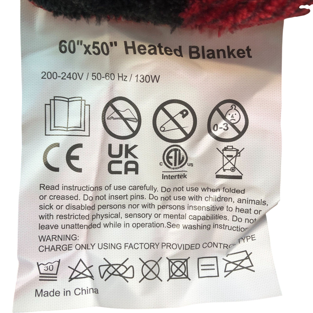 Electric Blanket 60x50 Heated Tiazhan0925 Comfortable Sleeping Warm Home