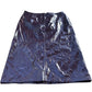 Women's Size 20 Shiny Pencil Skirt Purple Polyester Blend