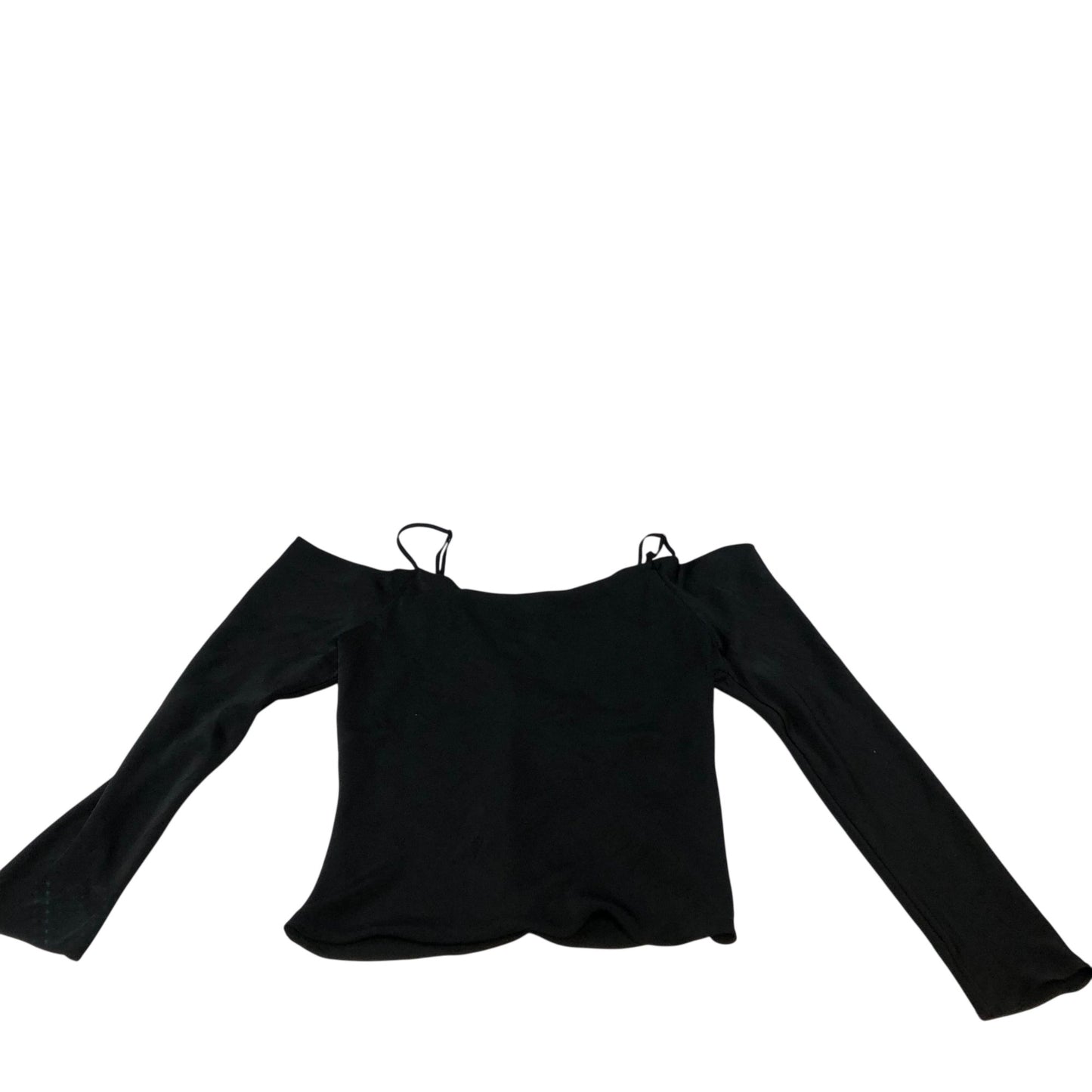 River Island Off Shoulder Top UK10 Women's Black Stretch Polyester Fashion