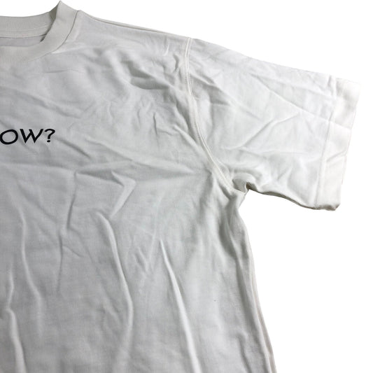 What Now White T-Shirt Unisex Size Medium