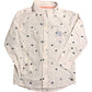 Boys White Long Sleeve Shirt 6 Years Rocket Baseball Print