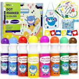 R&D Lanci Dot Marker Set 8 Colours Easy Washable Dots Colouring Adventure