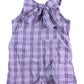 River Island Girls Purple Plaid Size 3-4 Years Summer Casual Style