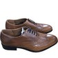 River Island Leather Brogue Shoes Mens Tan Oxfords Classic Style