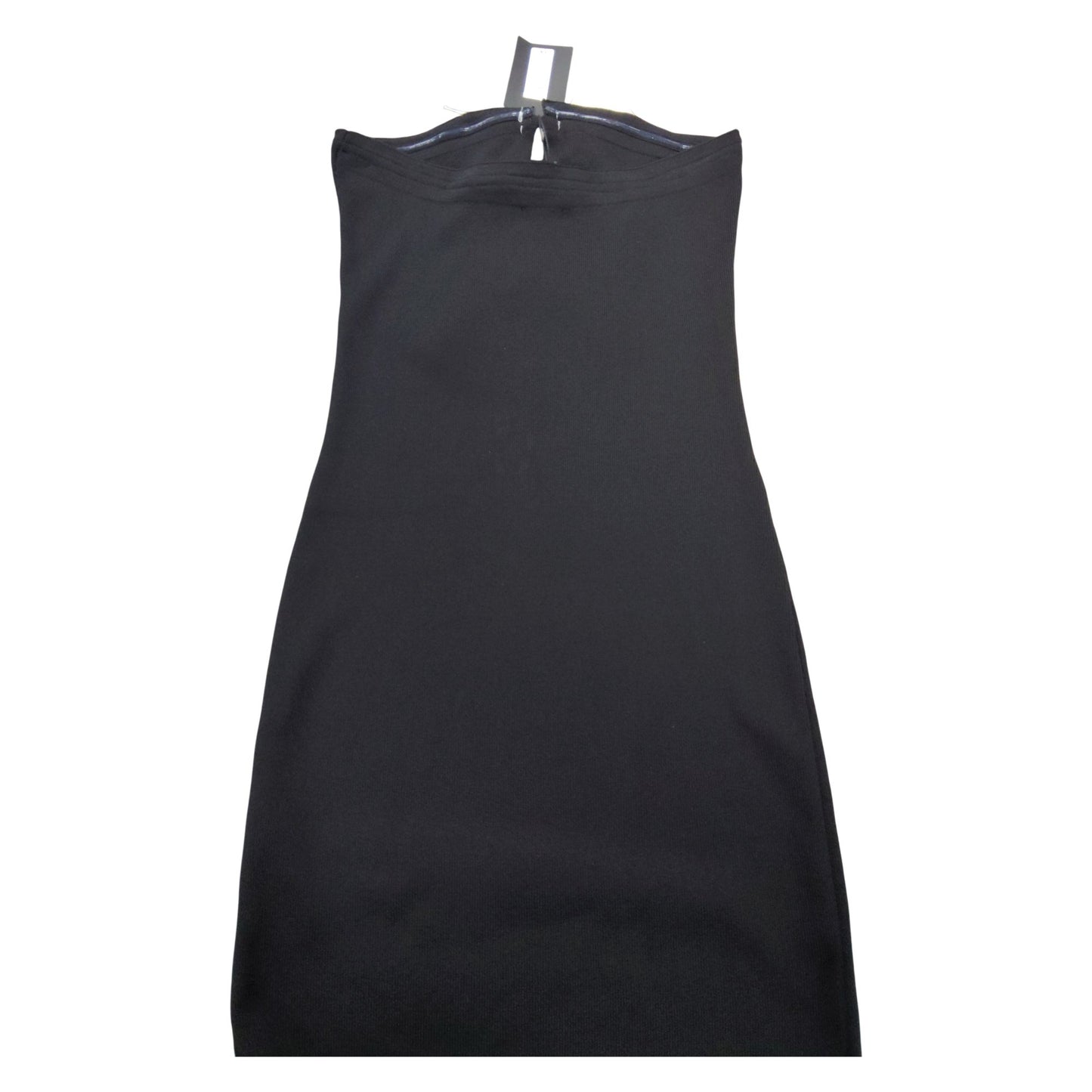 River Island Bow Detail Bodycon Dress UK10 Women's Black Sleeveless Elegant