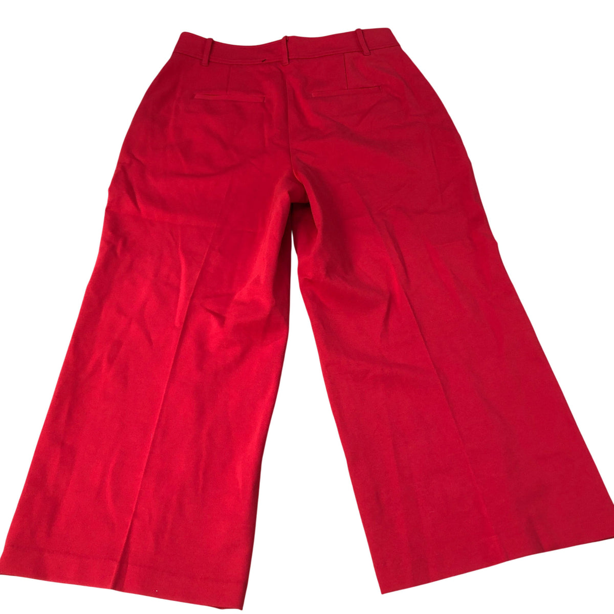 Red Trousers UK12 Women Wide Leg Style
