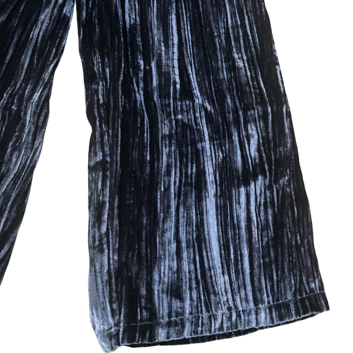 River Island Wide Leg Crushed Velvet Grey Trousers