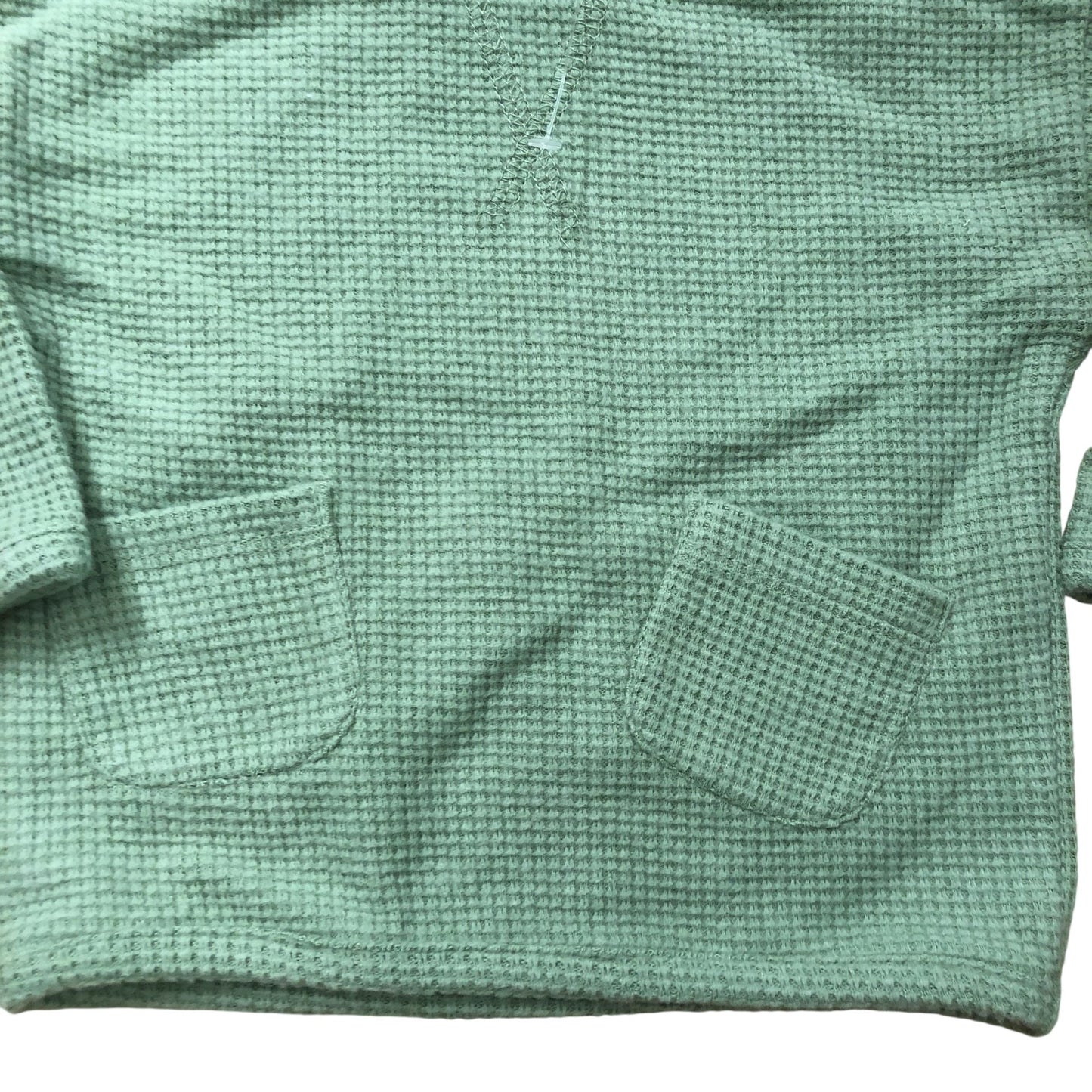 Petit Tigre Baby Outfit Set 0-3 Months Green Waffle Knit Top And Pants