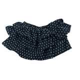 River Island Girls Black Ruffled Off Shoulder Top Size 5-6 Years Polka Dot