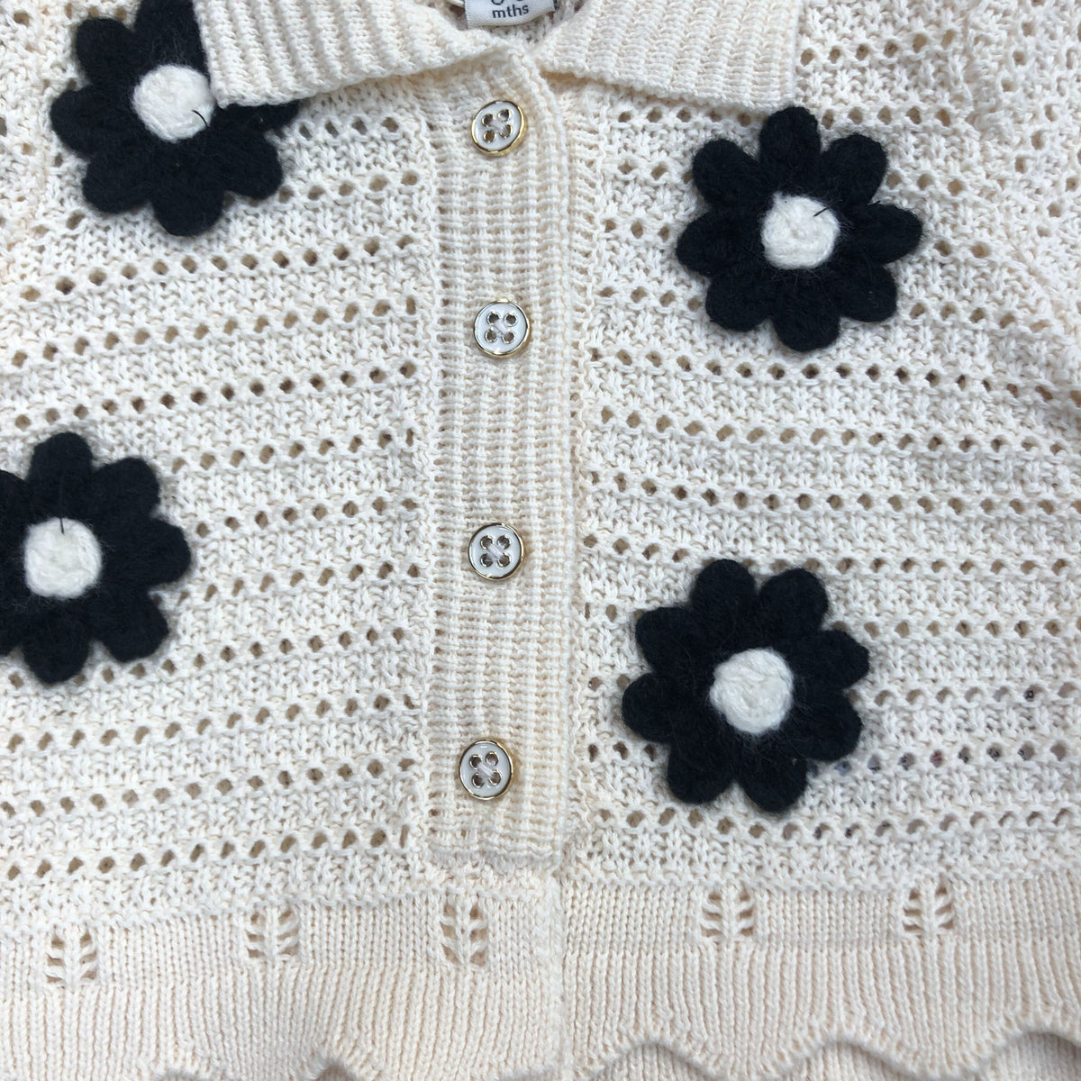 River Island Baby Cardigan And Leggings Set Size 0-3 Months Floral Design