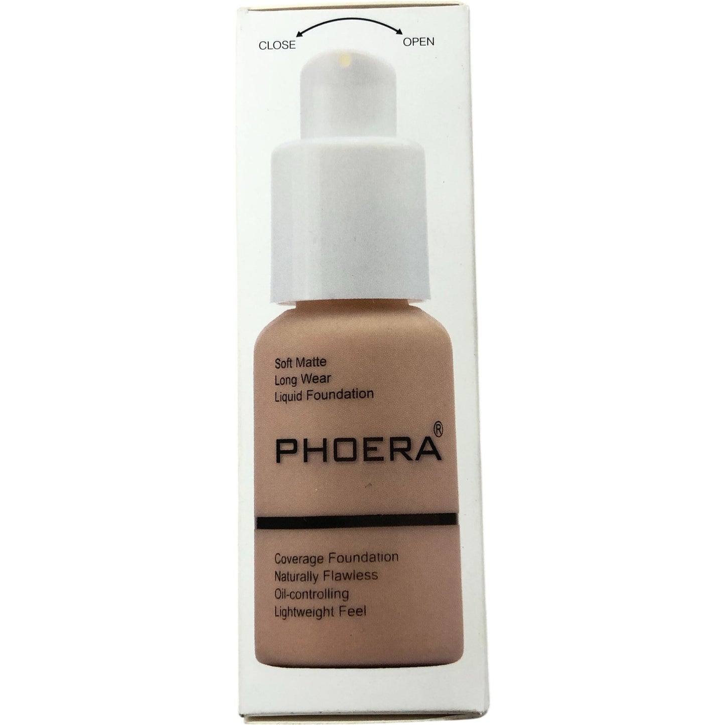 Phoera Silky Full Coverage Liquid Foundation 30ml #103 Warm Peach Matte Finish