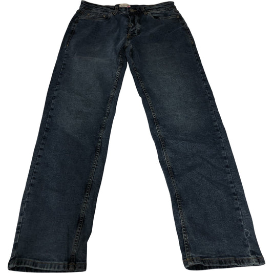 Onfire Jeans W30 L32 Men's Classic Fit Denim Stretch Dark Wash Trousers