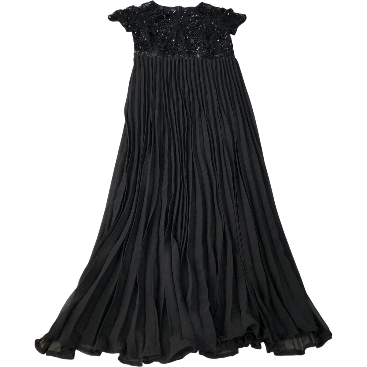 Adrianna Papell Black Beaded Maxi Dress UK8 Women's Evening Wear Flowy