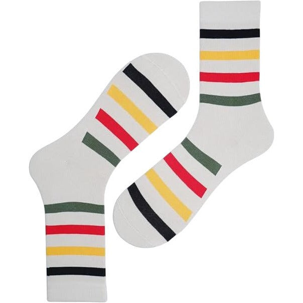 The Socks Company Women's 5 Pack Colourful Crew Socks Size UK 3.5-7