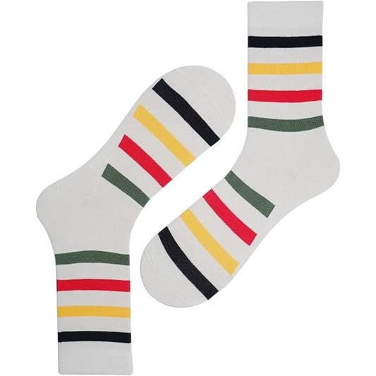 The Socks Company Women's 5 Pack Colourful Crew Socks Size UK 3.5-7