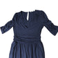 Jumpsuit  Women's Navy Blue V Neck Casual 3/4 Sleeve UK Size 8