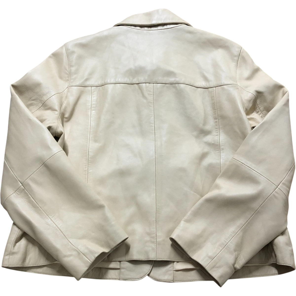 Copenhagen Yellow Leather Scallop Jacket Size XS