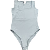 River Island Light Blue Bodysuit UK6 Women's Sleeveless Square Neck Design