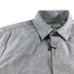 River Island Long Sleeve Formal Shirt Size S Men's Grey Textured Pattern