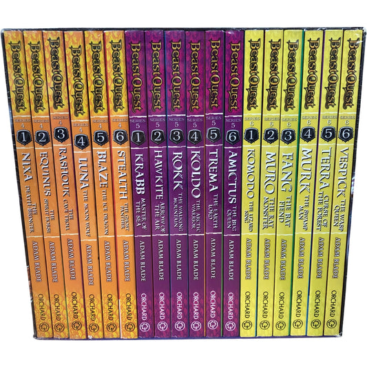 Beast Quest Battle Collection Series 18 Books Adam Blade Adventure Set