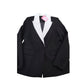 Formal Tuxedo Jacket UK14 Women's Black White Contrast Lapel Smart Fit