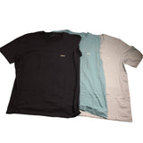 BOSS 3 Pack T-Shirts XXL Men's Casual Cotton Top Navy Sky Blue Light Blue