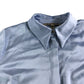 River Island Women's Light Blue Long Sleeve Satin Blouse UK10