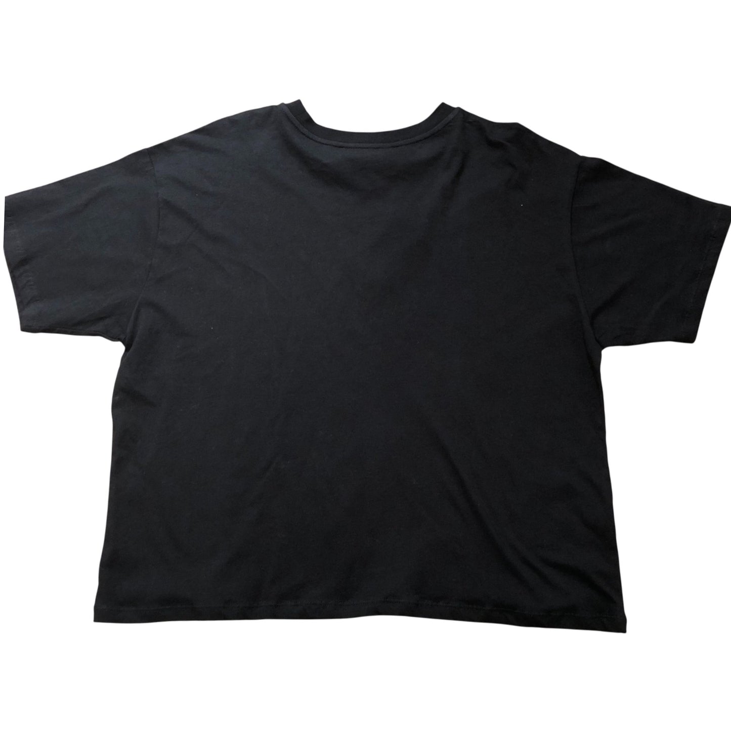 River Island Relaxed T-Shirt Black Women's Cotton Top with Eye Size 10