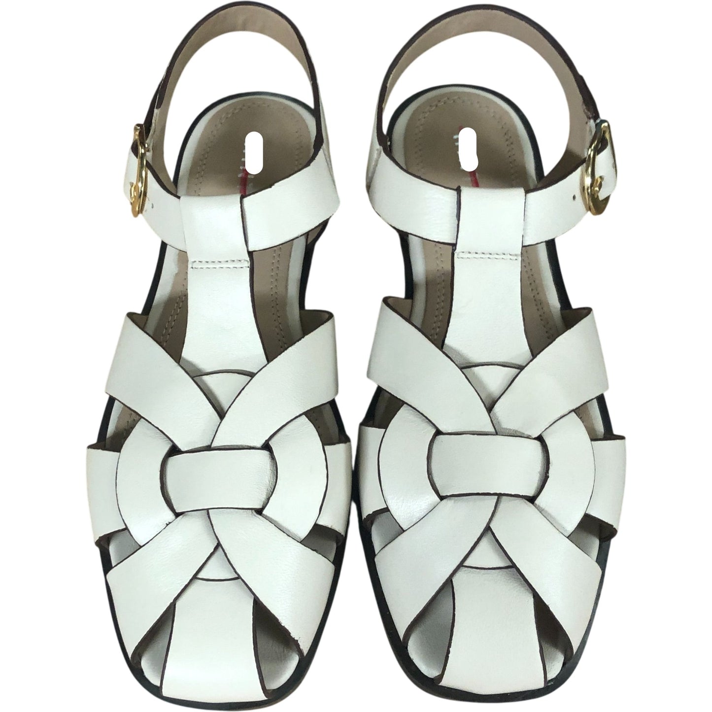 Hadley Cream Leather Fisherman Sandals Size UK 7