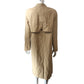 Branded Women's Trench Coat Size UK12 Beige Long Sleeve Lightweight Jacket